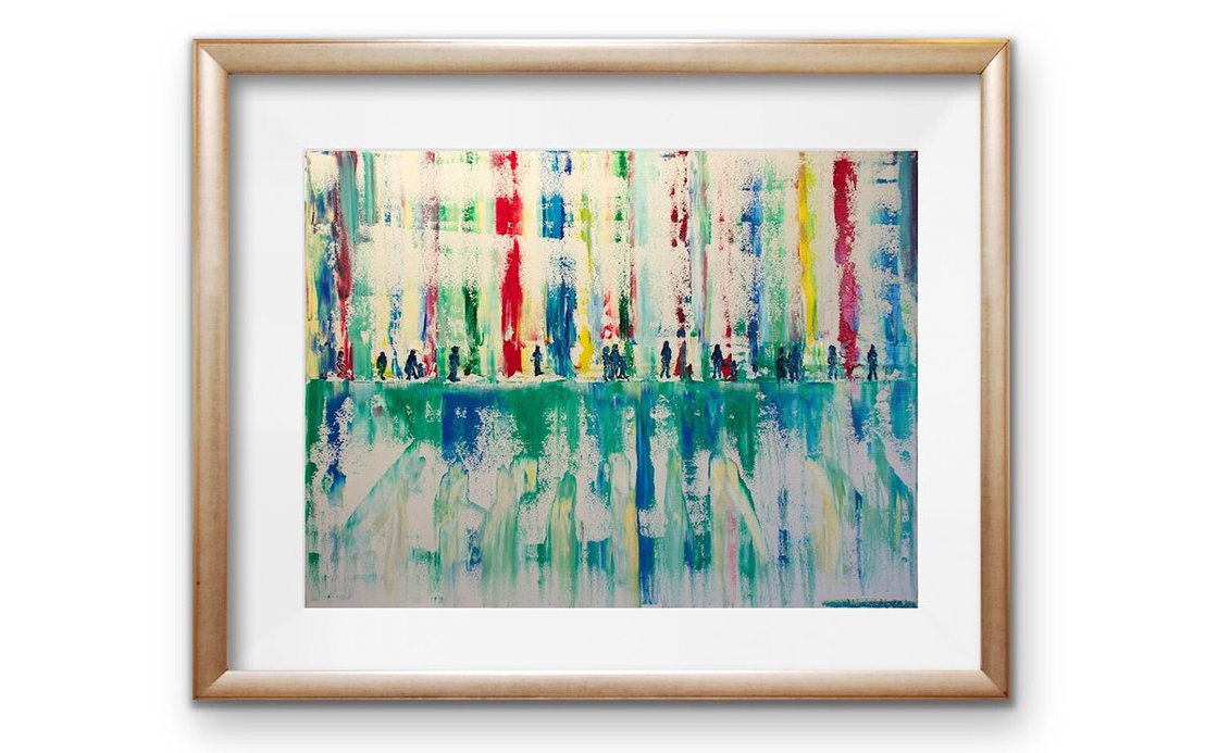 Shopping In London by Ryan Louder - Hahnemühle German Etching Fine Art Print