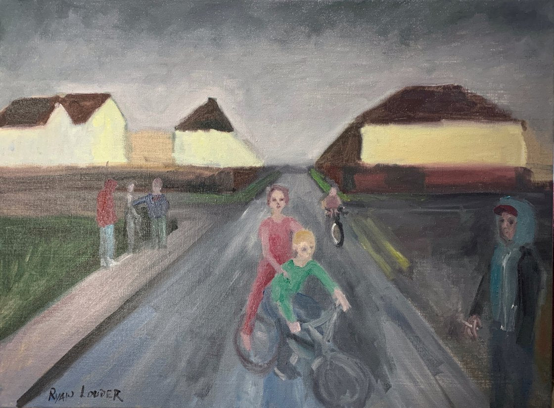 A painting titled 'In The Wonder Years by Ryan Louder' by Ryan Louder
