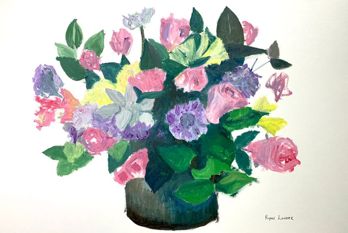 Flowers Study by Ryan Louder - Hahnemühle German Etching Fine Art Print
