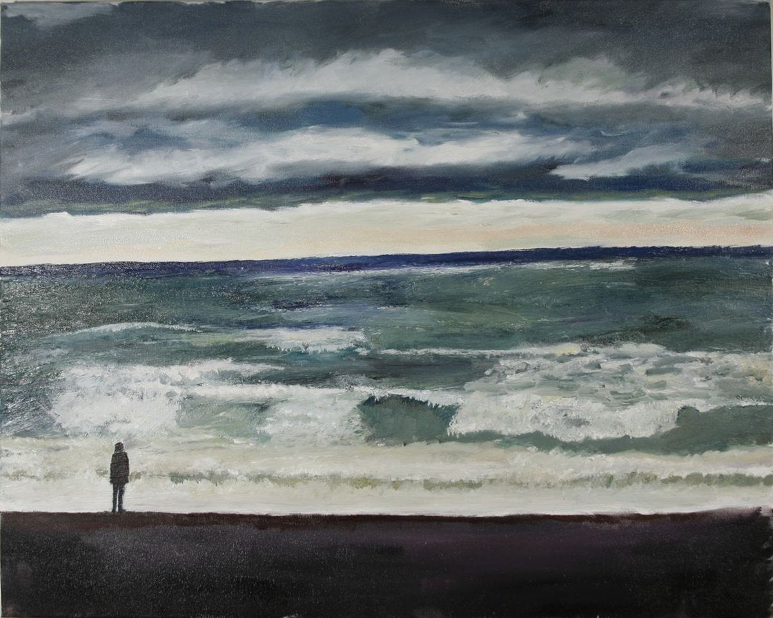 A painting titled 'The Beach by Ryan Louder' by Ryan Louder