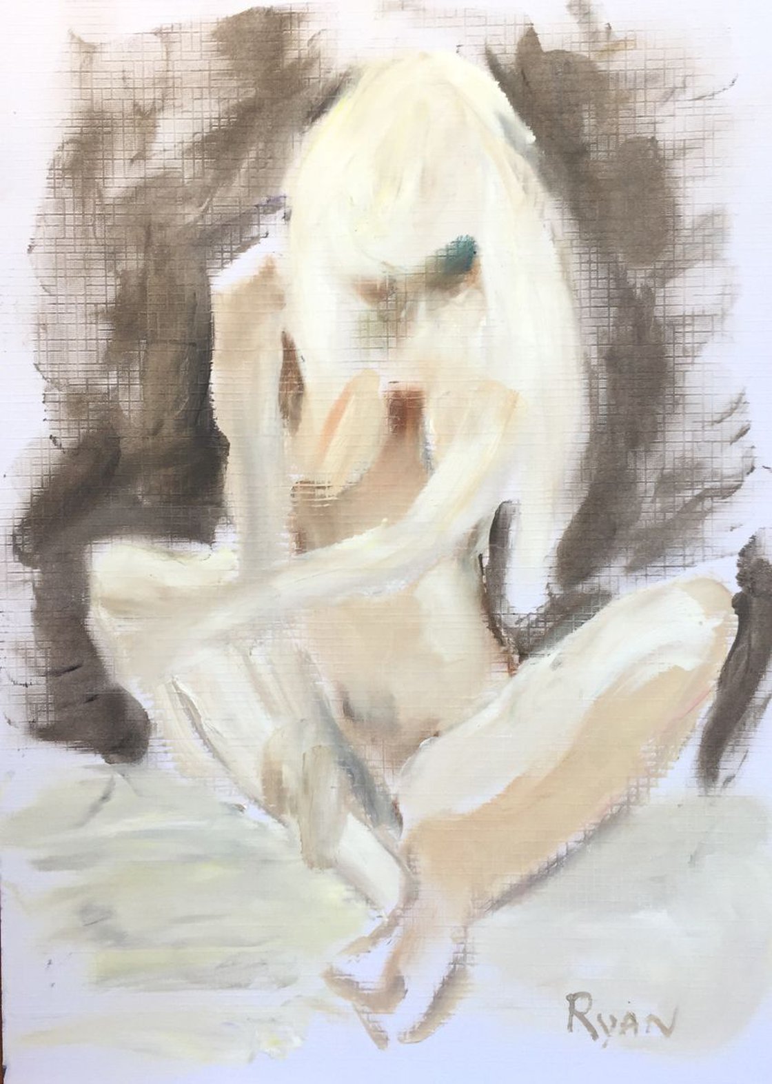 Figure Study 11 by Ryan Louder - Hahnemühle German Etching Fine Art Print