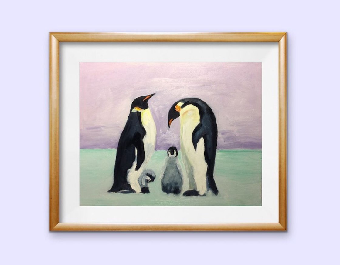 Penguins by Ryan Louder - Hahnemühle German Etching Fine Art Print