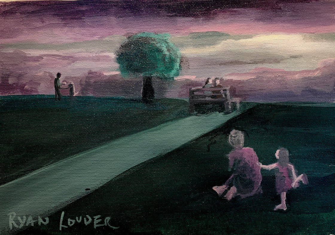 A painting titled 'A Day In The Park by Ryan Louder' by Ryan Louder