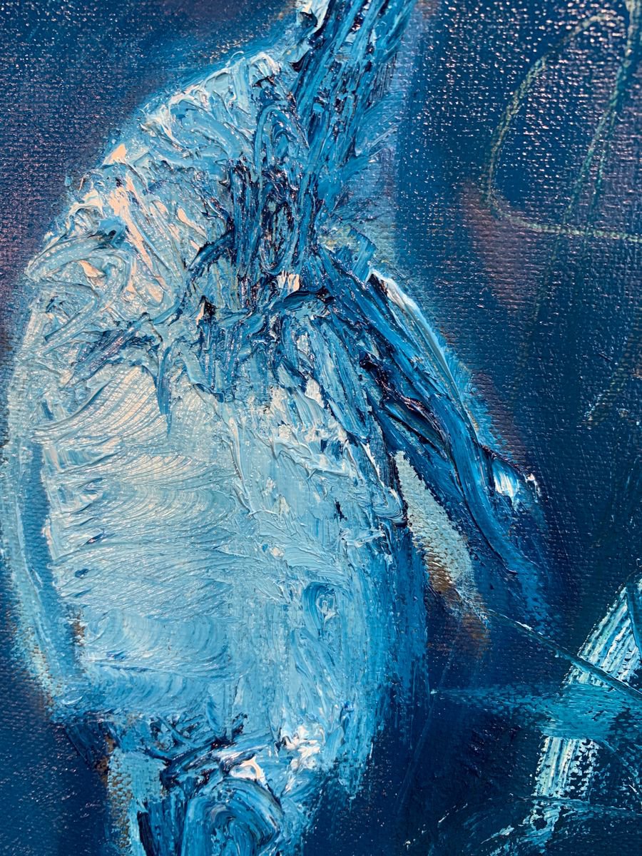 Bird Preening - close-up-artwork