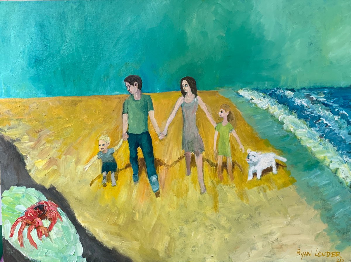 On The Beach by Ryan Louder Print