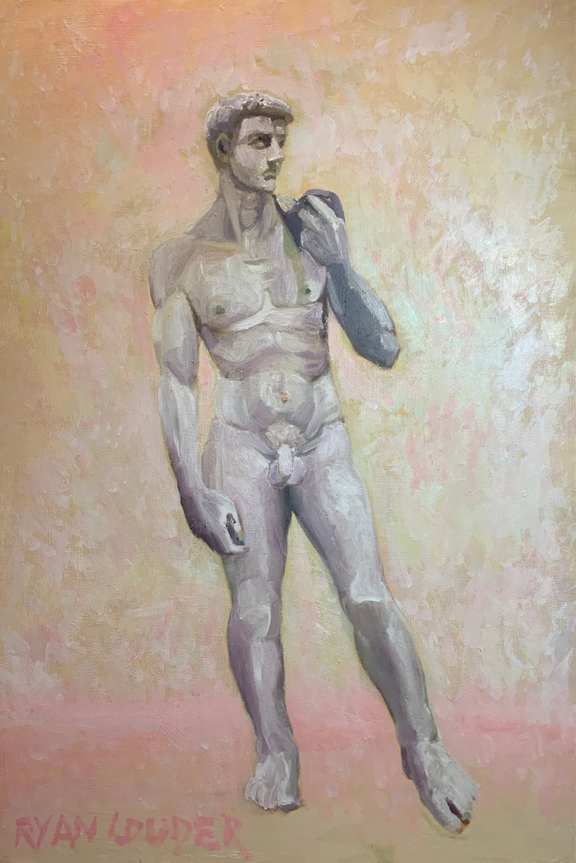 A painting titled 'David by Ryan Louder' by Ryan Louder