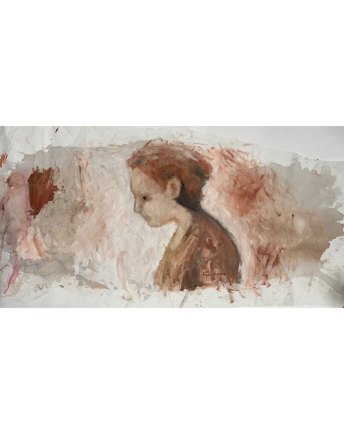 A painting titled 'The Scientist by Ryan Louder' by Ryan Louder