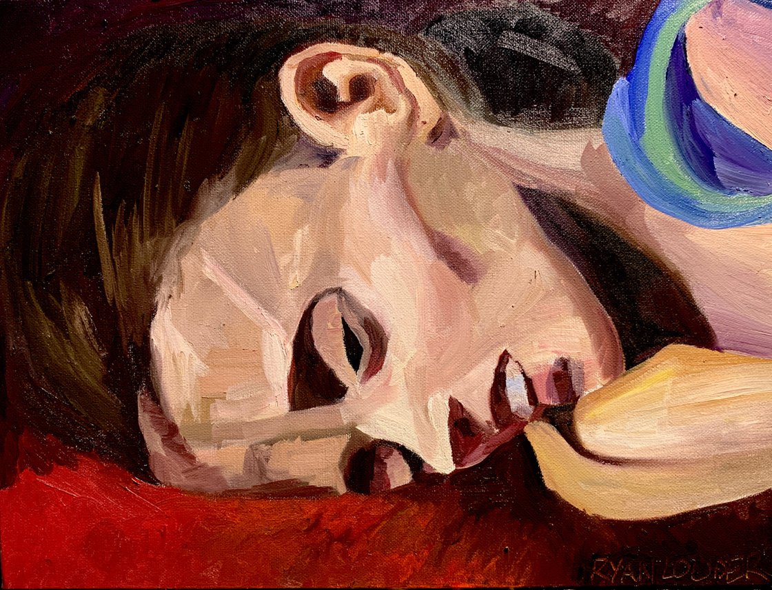A painting titled 'Children of Yemen by Ryan Louder' by Ryan Louder