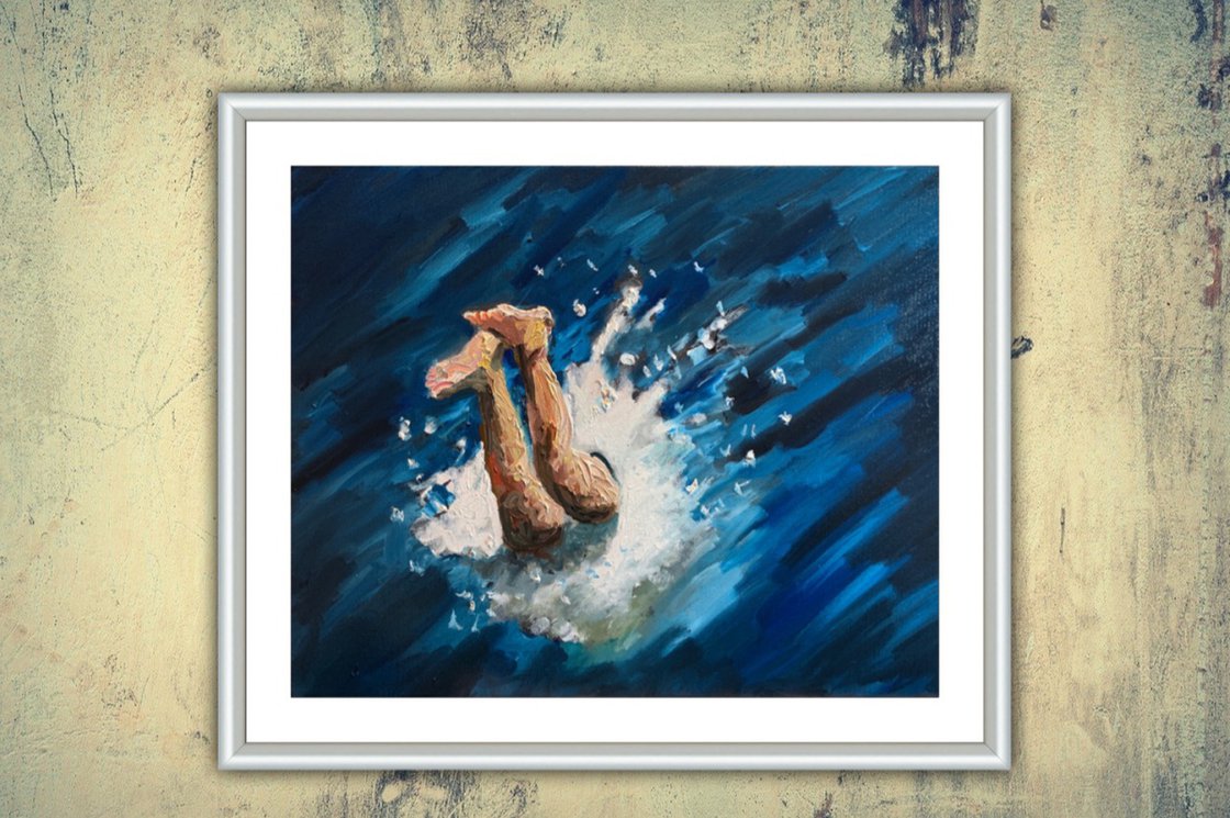 Diving In by Ryan Louder - Hahnemühle German Etching Fine Art Print