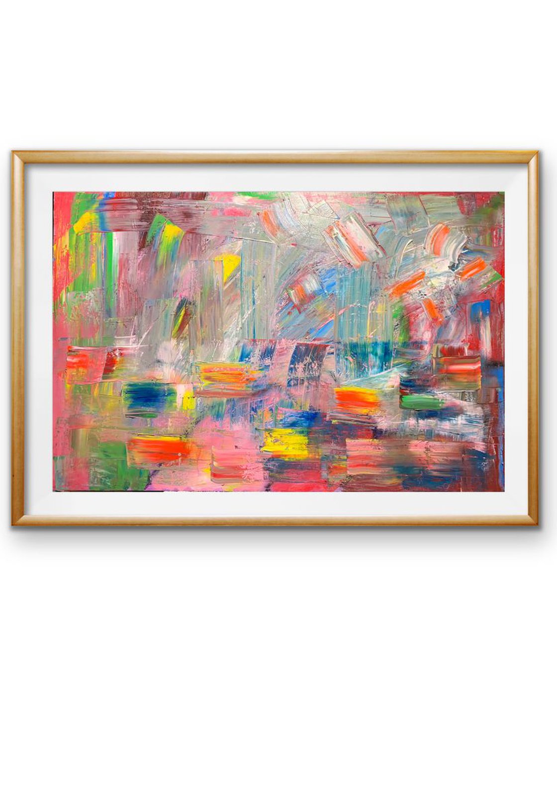 A painting titled 'Platforms and Levels by Ryan Louder' by Ryan Louder