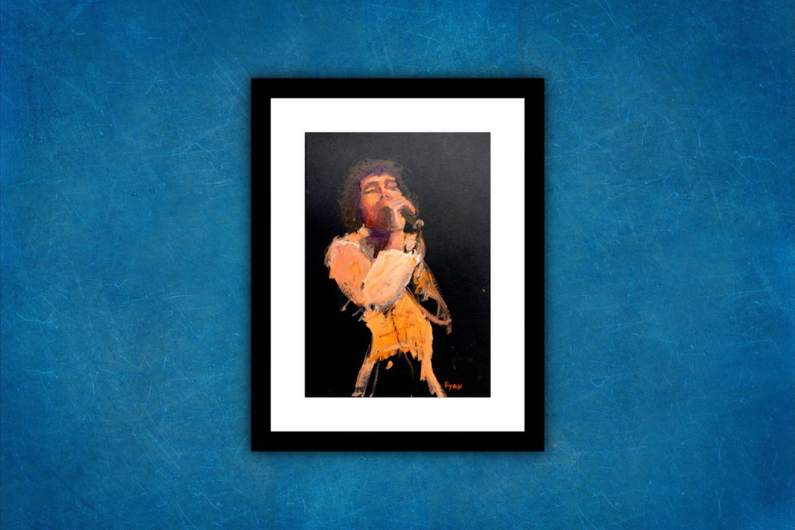 Freddie Mercury by Ryan Louder - Hahnemühle German Etching Fine Art Print