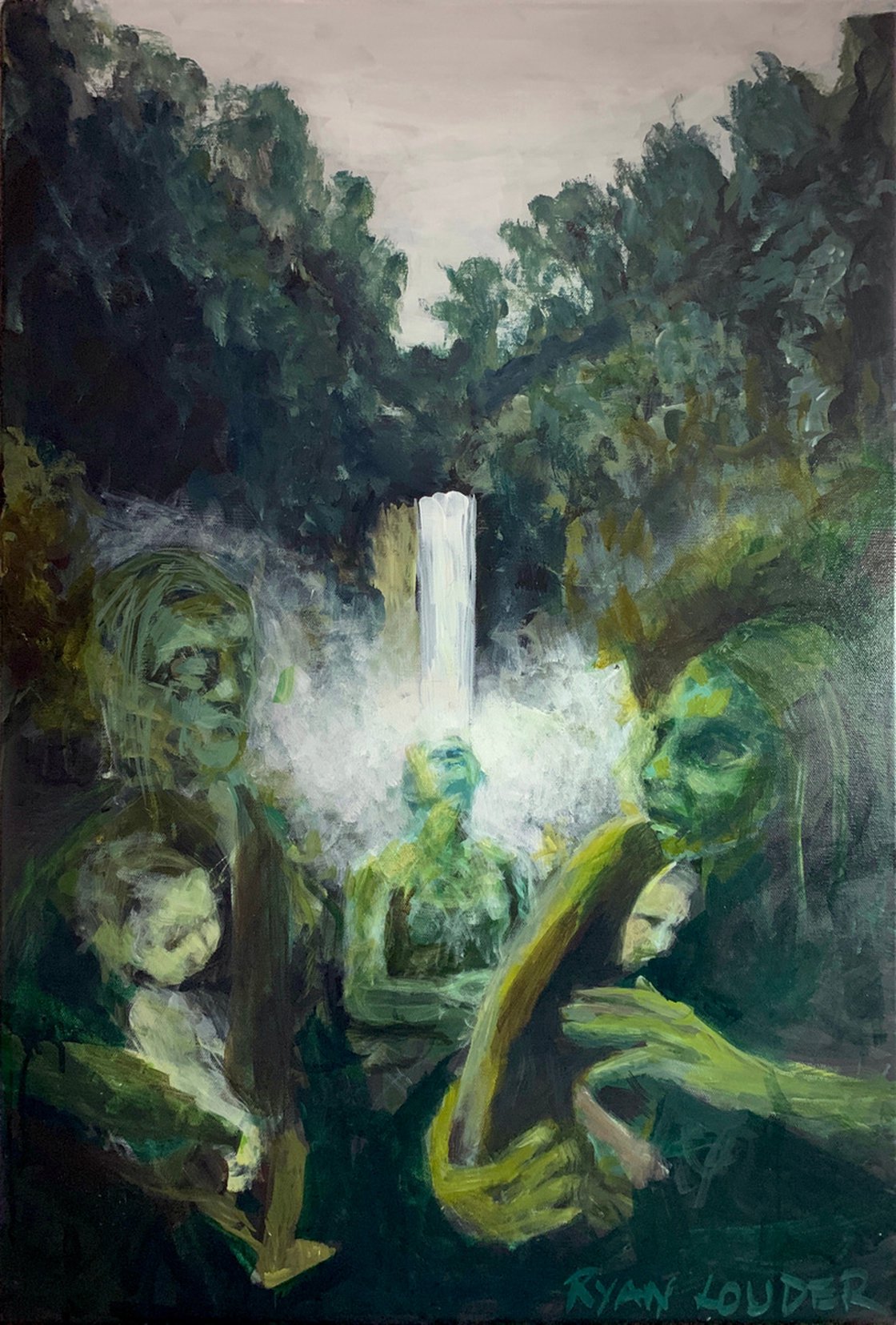 A painting titled 'Whispers by Ryan Louder' by Ryan Louder