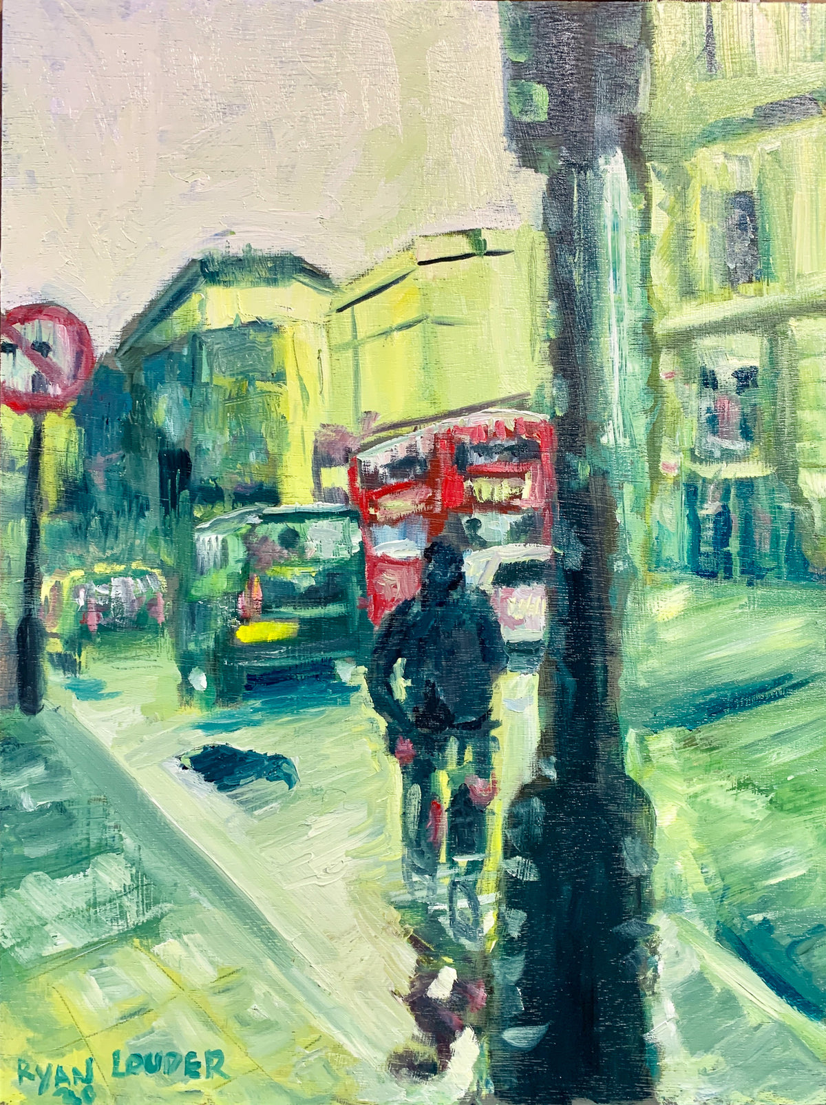 A painting titled 'Living In London' by London Paintings