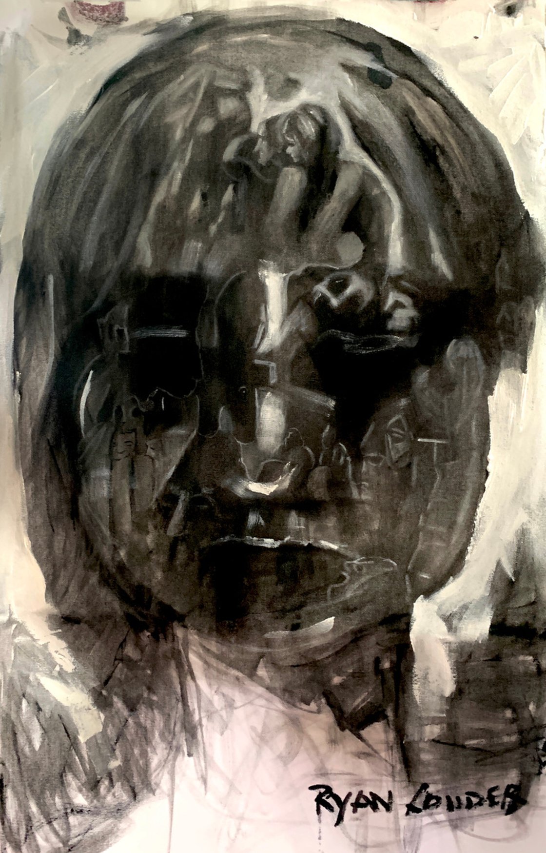 A painting titled 'Loneliness by Ryan Louder' by Ryan Louder