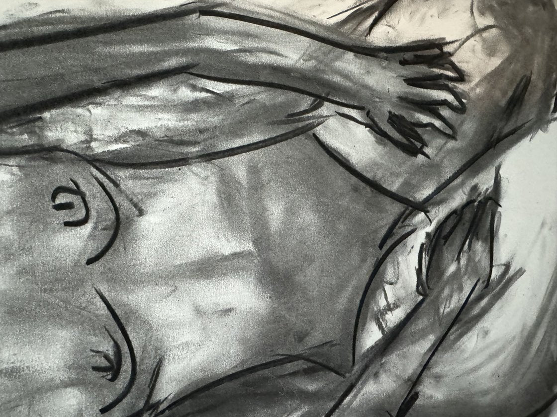 A painting titled 'Nude Study of Zomer 1 by Ryan  Louder' by Ryan Louder