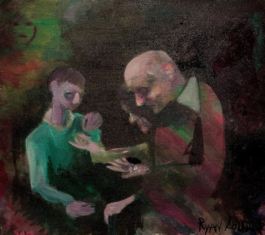 A painting titled 'Cyber Crime by Ryan  Louder' by Ryan Louder