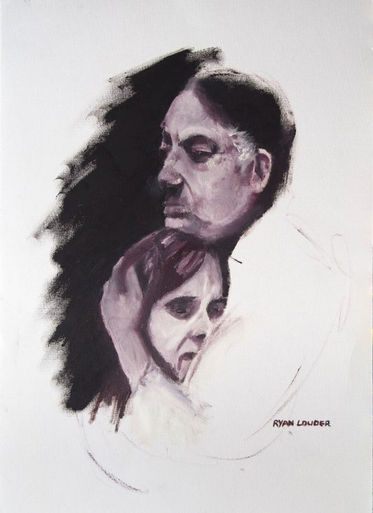 A painting titled 'Dont Look by Ryan  Louder' by Ryan Louder