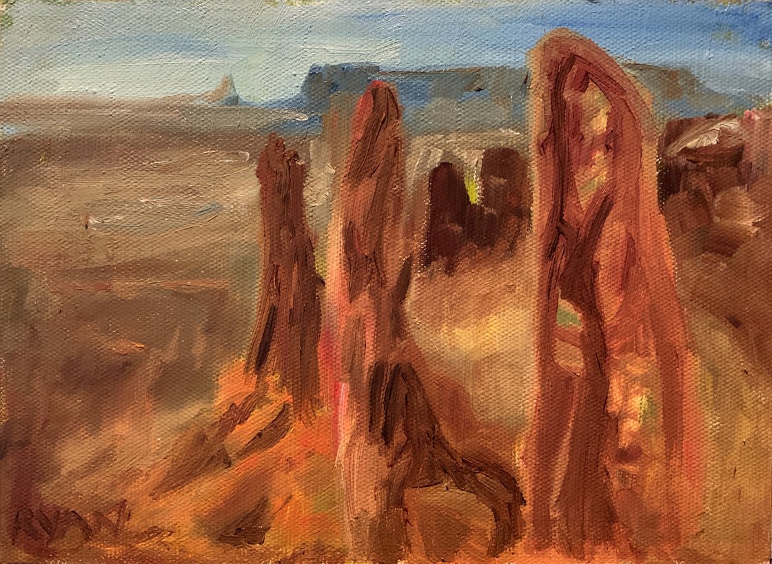 A painting titled 'Canyon Study by Ryan  Louder' by Ryan Louder