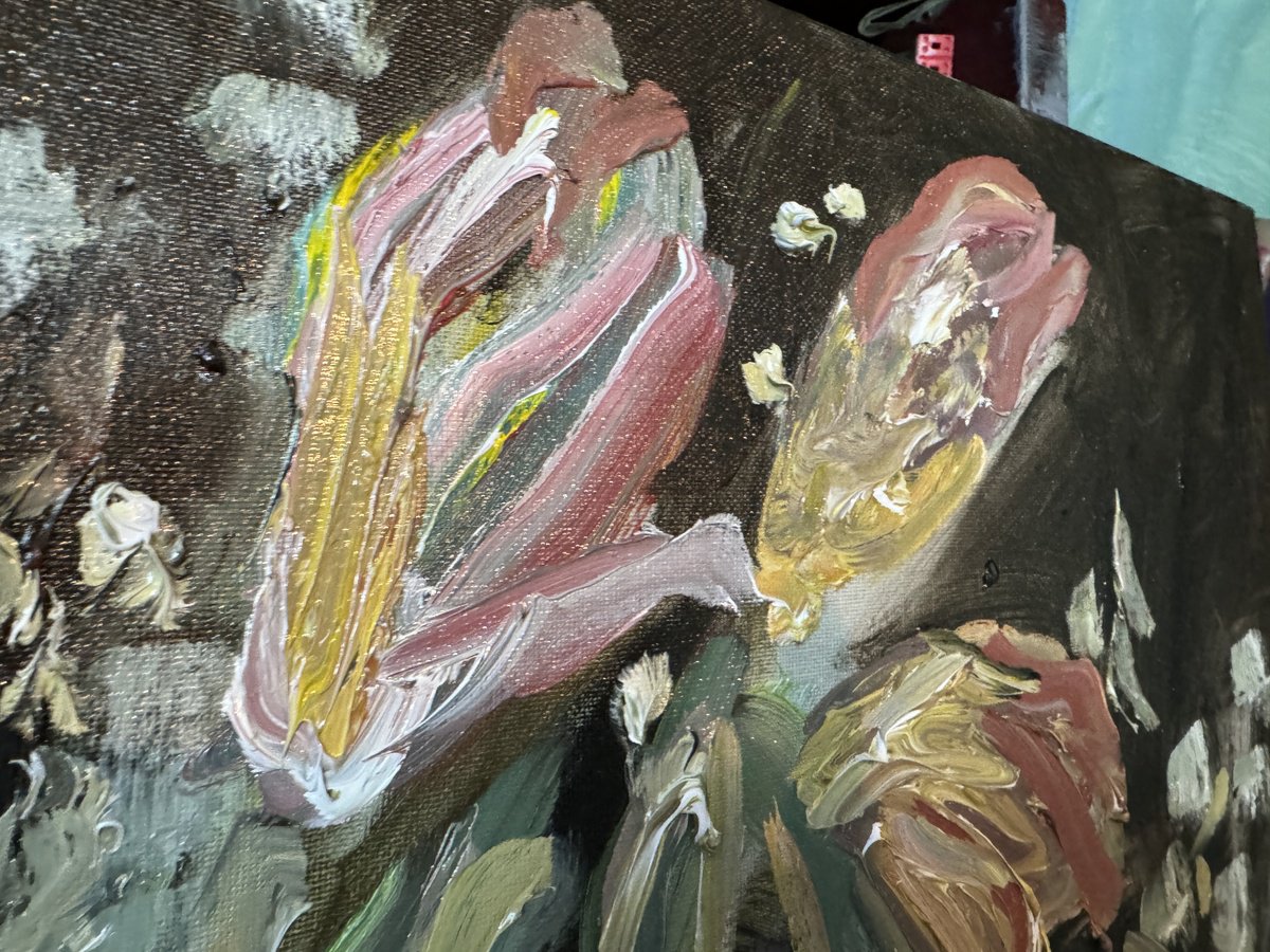 Wilting Lillies - close-up-artwork