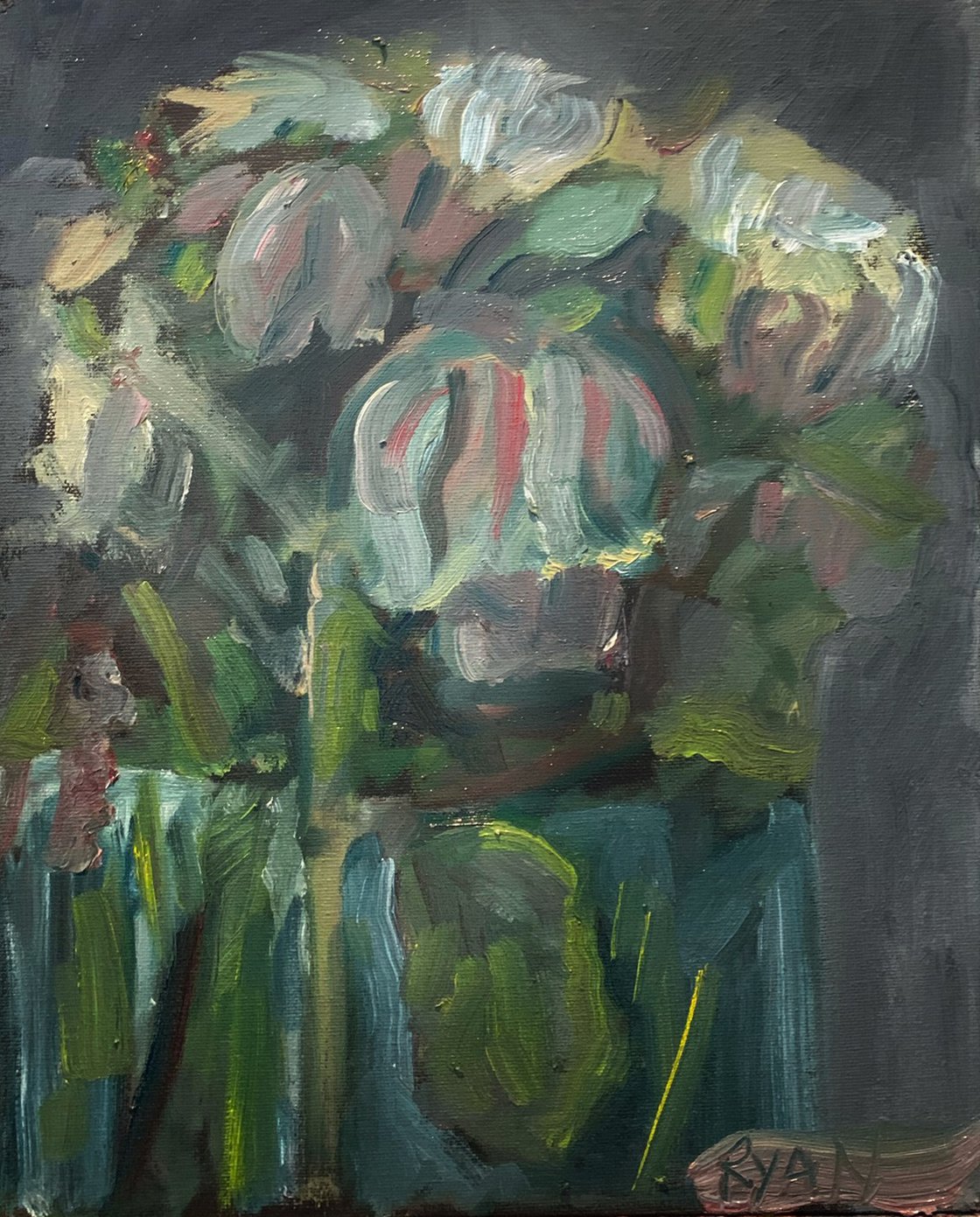 A painting titled 'Flowers no.4 by Ryan  Louder' by Ryan Louder