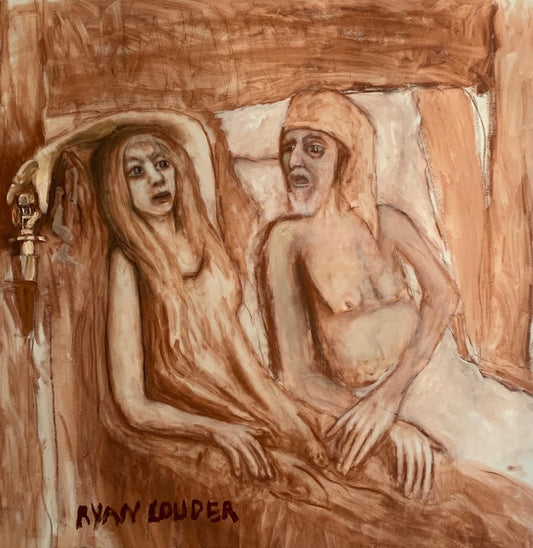 A painting titled 'The Enforced Marriage Of Sarah Blacksmith by Ryan  Louder' by Ryan Louder