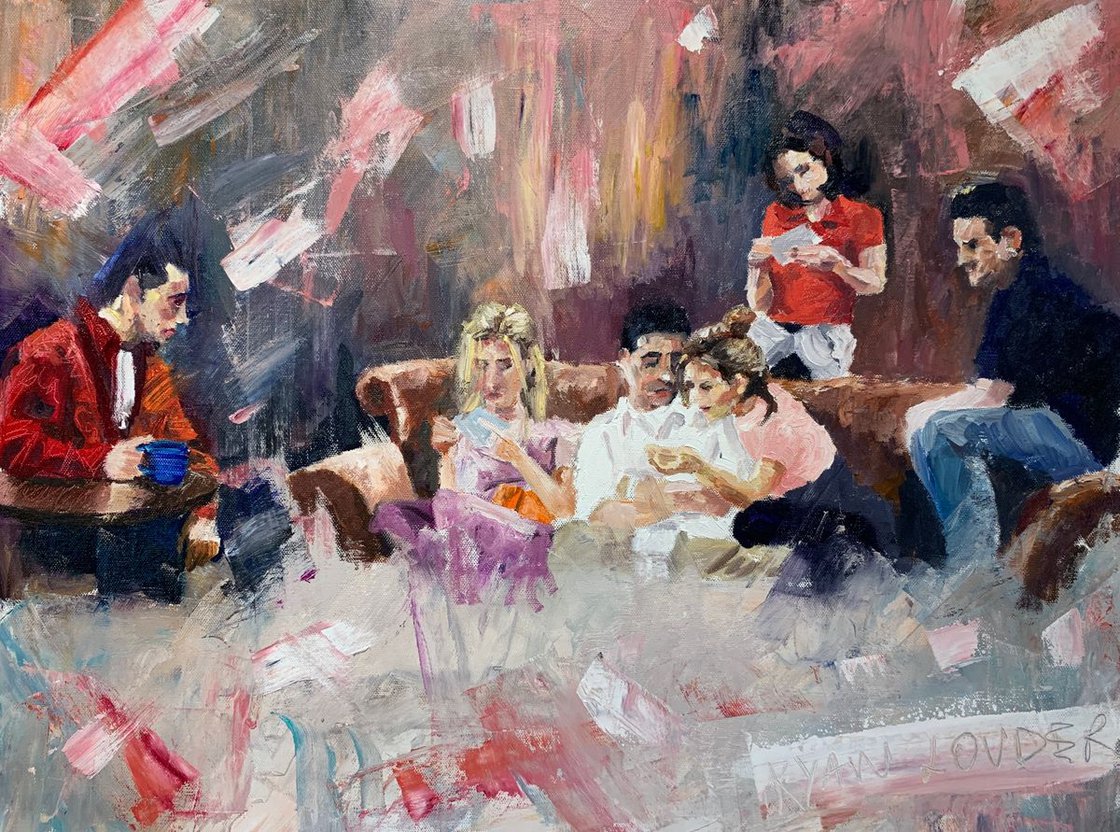A painting titled 'When We Were Friends by Ryan  Louder' by Ryan Louder