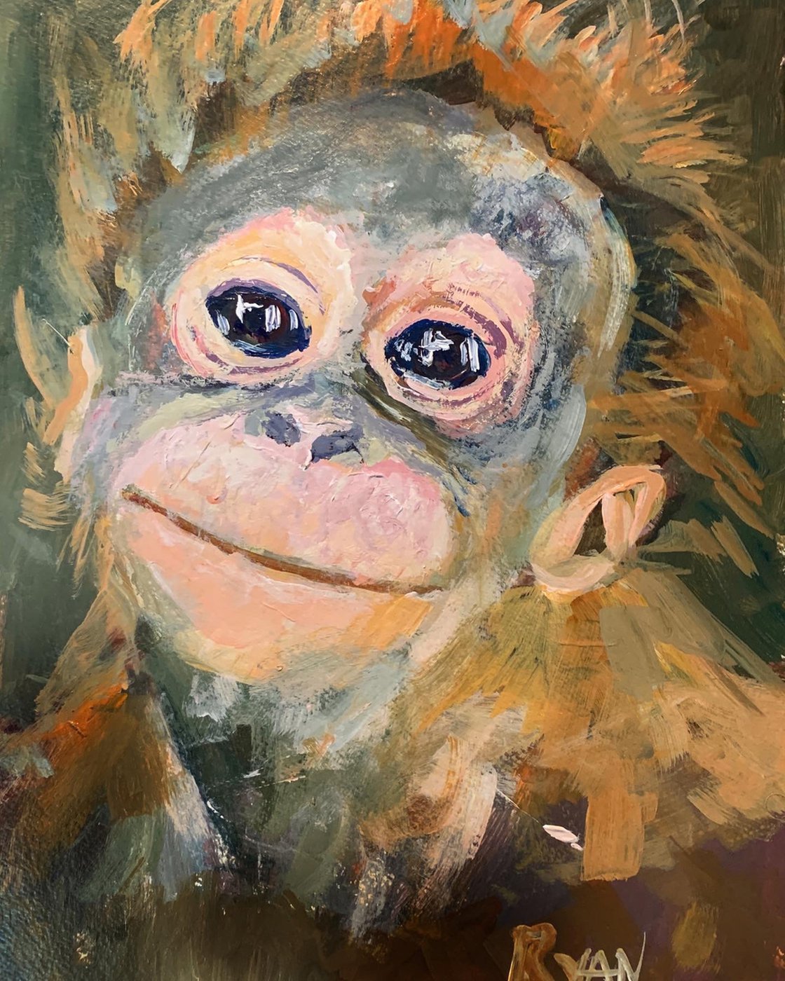 Baby Orangutan by Ryan Louder