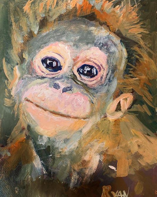 Baby Orangutan by Ryan Louder