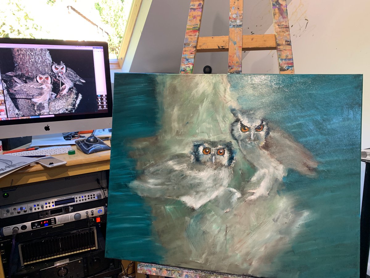 Two Owls And A Baby - in-context-studio