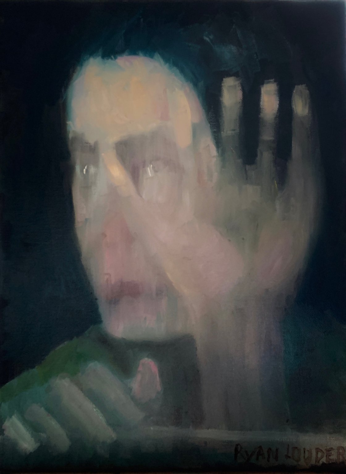A painting titled 'A Mother’s Loss by Ryan  Louder' by Ryan Louder