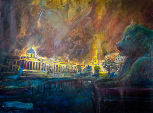 A painting titled 'The National Gallery' by London Paintings