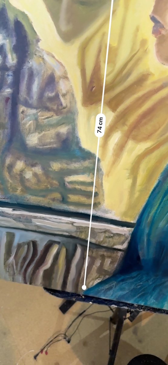 Profile Of A Woman In Yello... - close-up-artwork