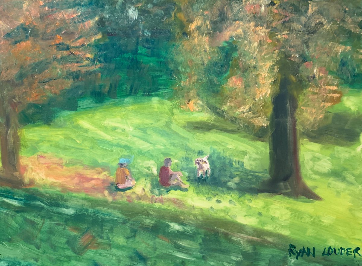 Dog In The Park On A Summer...