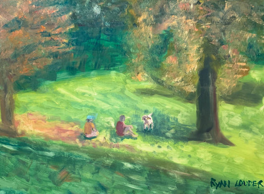 Dog In The Park On A Summer...