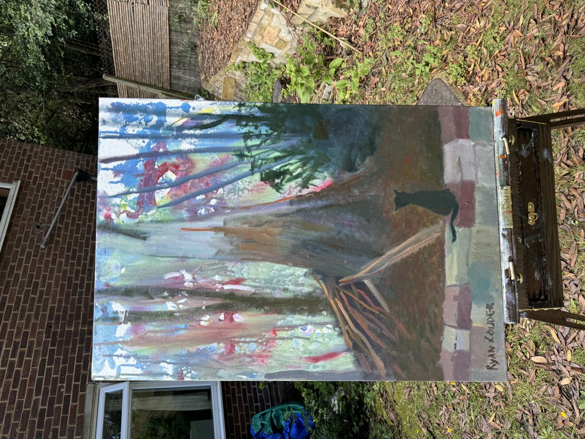 Cat By The Eucalyptus Tree - in-context-studio