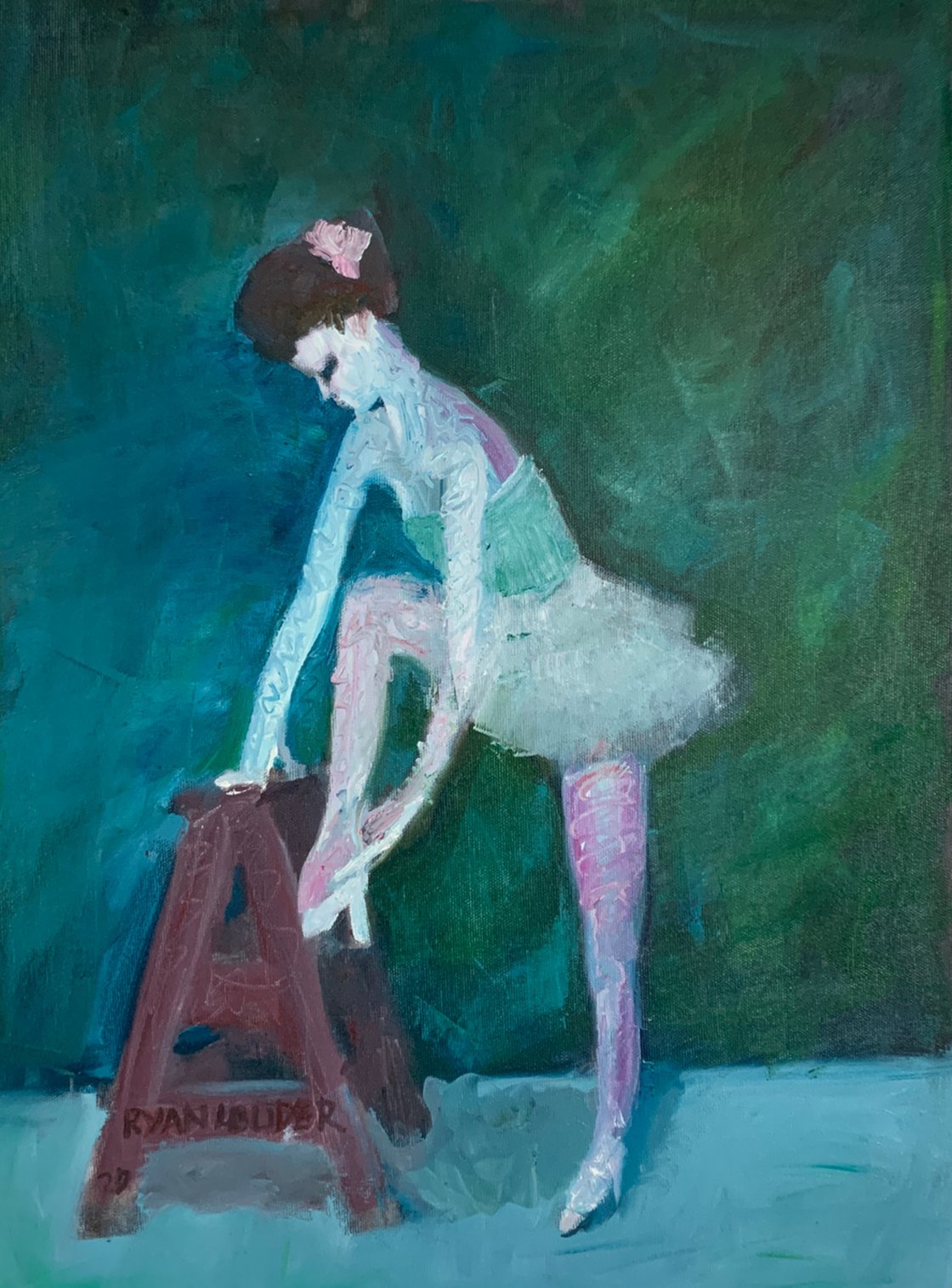 A painting titled 'Dancing Shoes by Ryan  Louder' by Ryan Louder