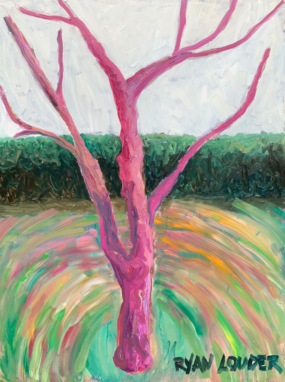 A painting titled 'Winter Tree by Ryan  Louder' by Ryan Louder