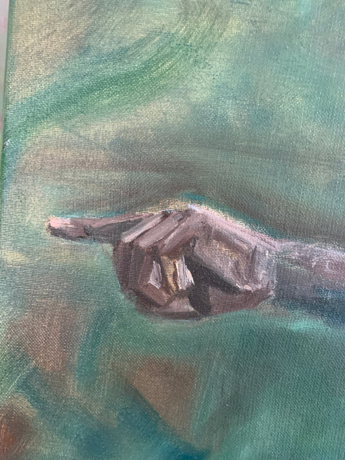 A painting titled 'Nude Male by Ryan  Louder' by Ryan Louder
