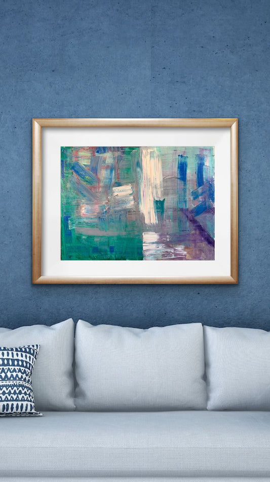 A painting titled 'Abstract Canvas 18x24 by Ryan  Louder' by Ryan Louder