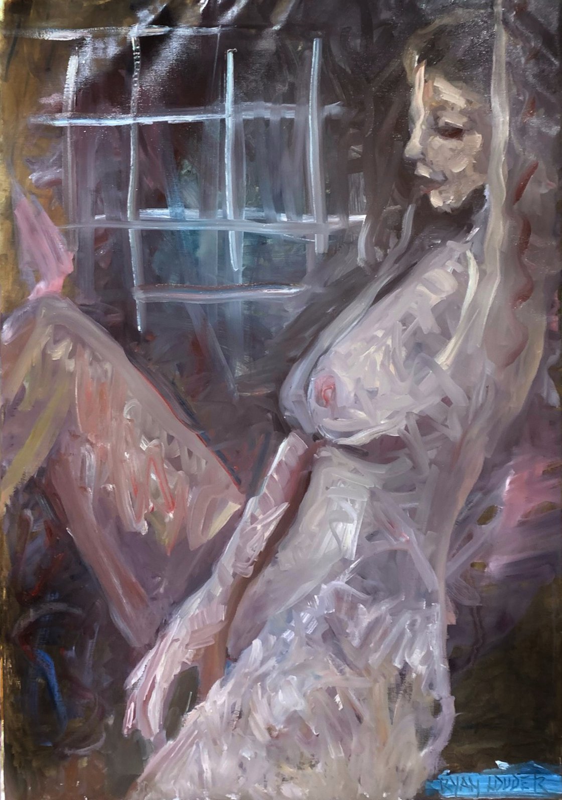 A painting titled 'Liberty by Ryan  Louder' by Ryan Louder