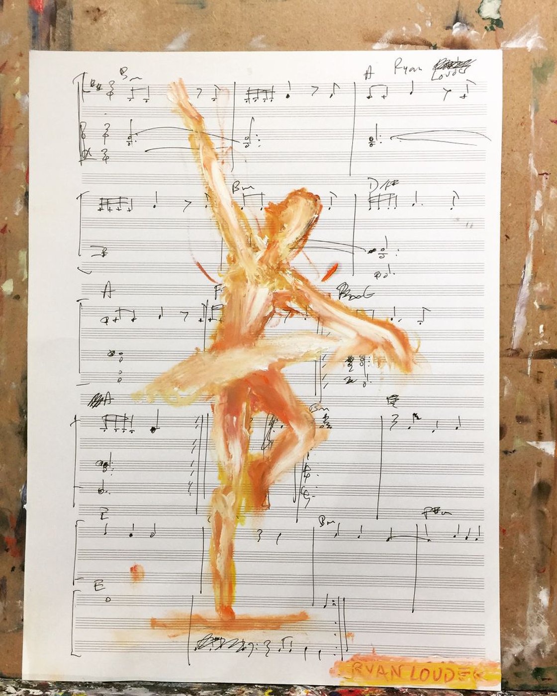 A painting titled 'Firebird by Ryan  Louder' by Ryan Louder
