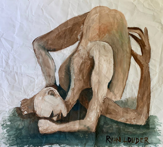 A painting titled 'The Despair Of Silent Conversation by Ryan  Louder' by Ryan Louder