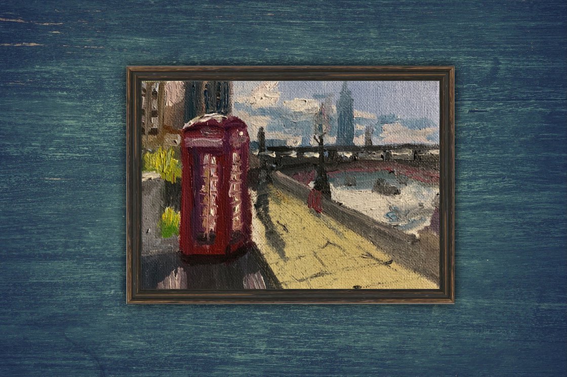 The Red Phone Box by Ryan Louder - Hahnemühle German Etching Fine Art Print