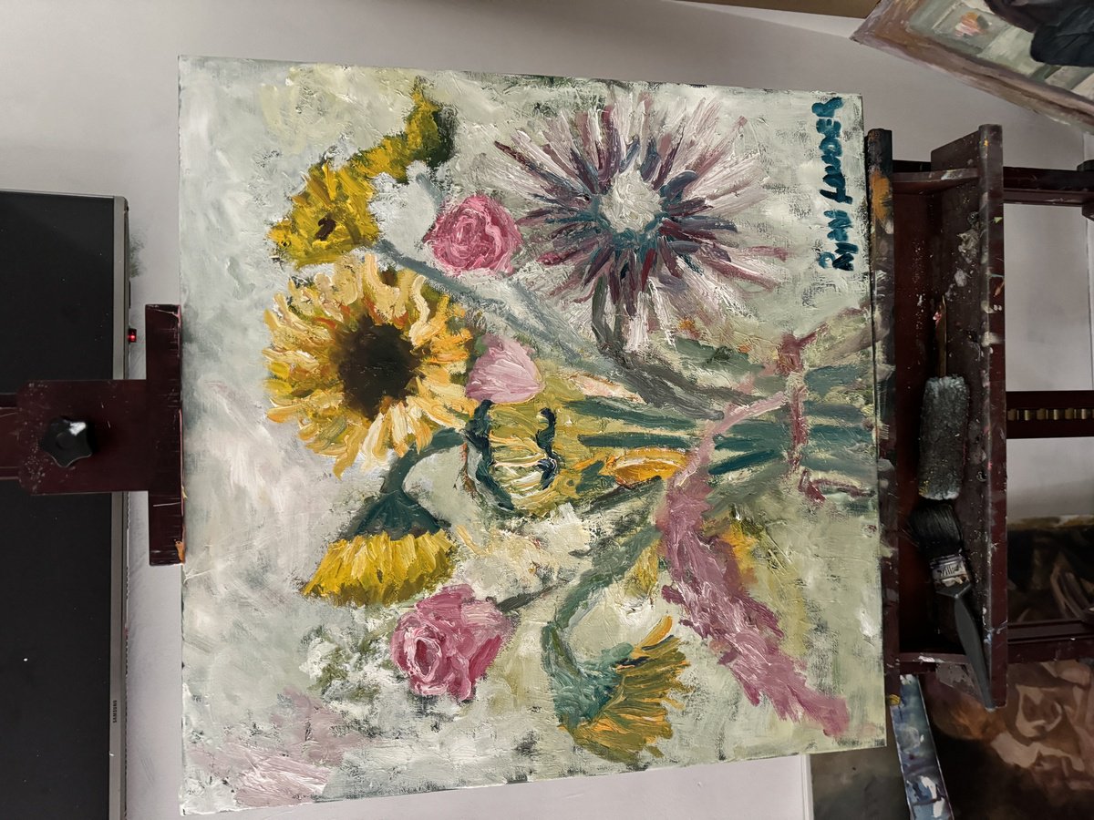 Sunflowers Roses And Proteas - in-context-studio