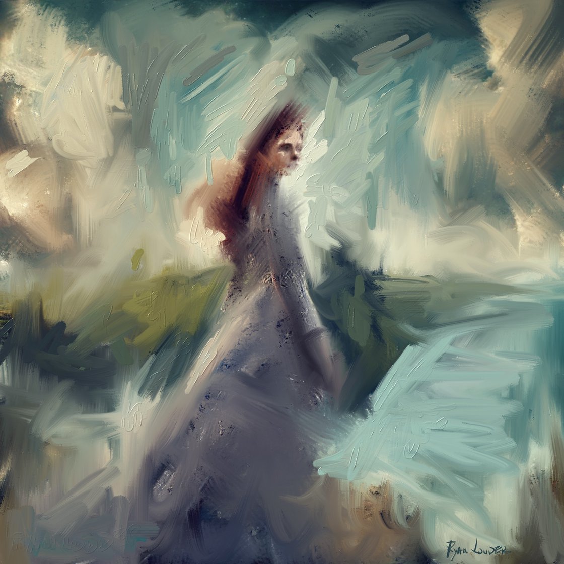 A painting titled 'Is No One Free by Ryan  Louder' by Ryan Louder