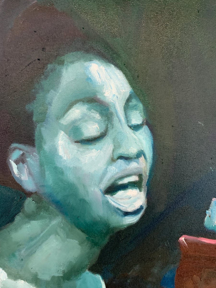 Nina Simone Singing The Blues - close-up-artwork
