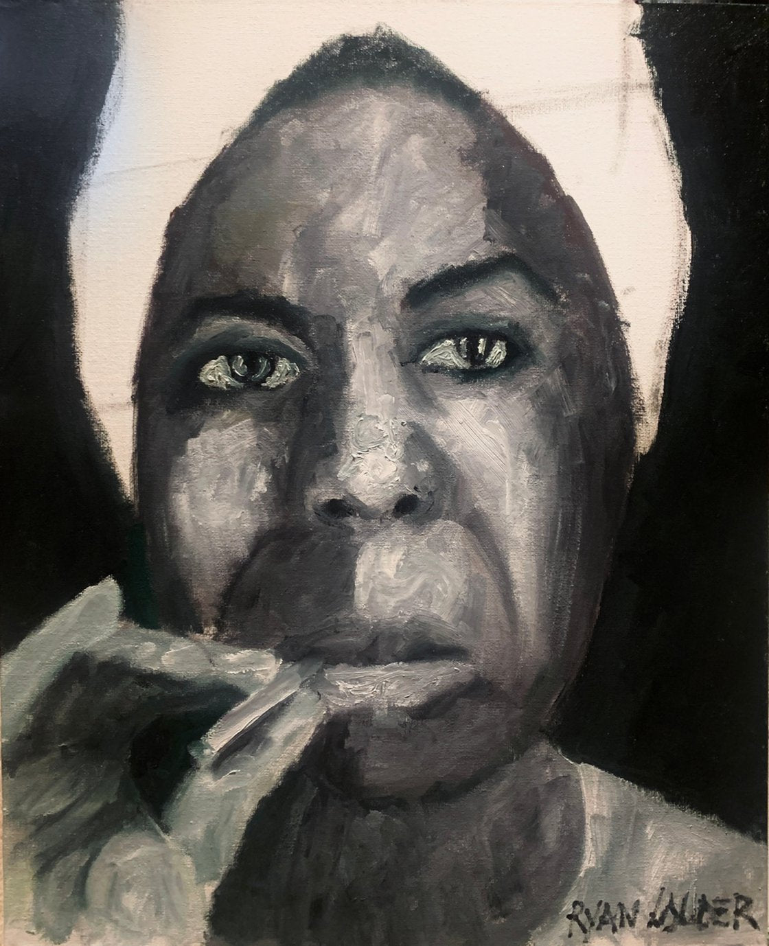 Nina Simone - Before A Show by Ryan Louder - Hahnemühle German Etching Fine Art Print