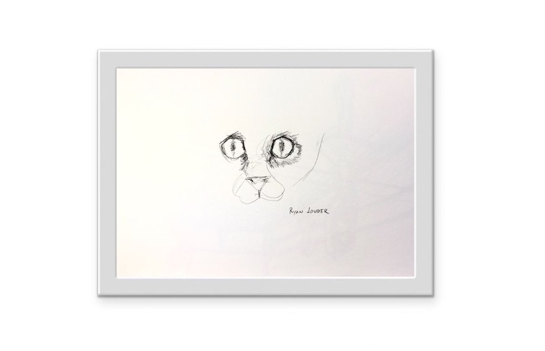 A painting titled 'Cats by Ryan  Louder' by Ryan Louder