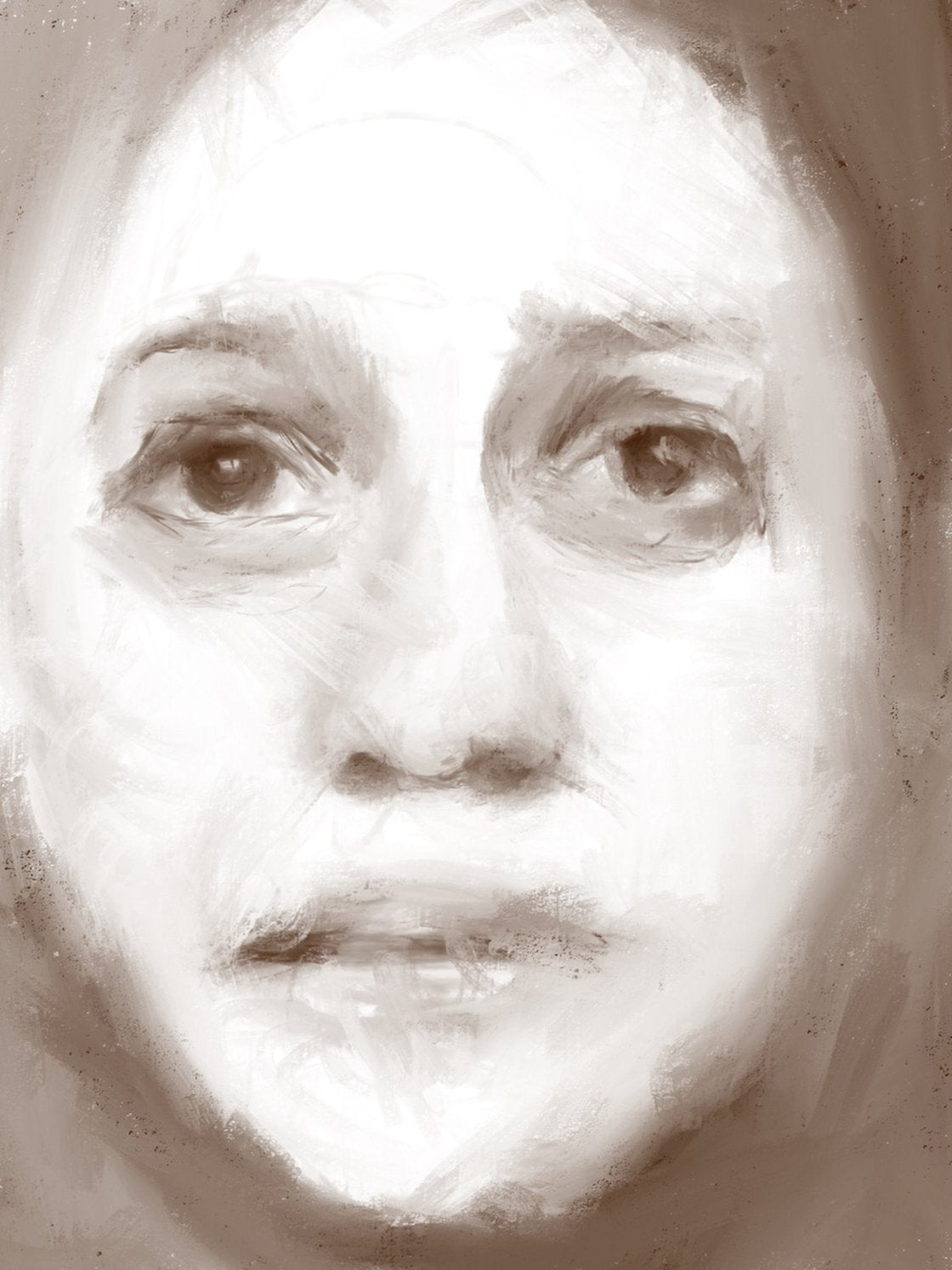 A painting titled 'A Beautiful Face by Ryan  Louder' by Ryan Louder
