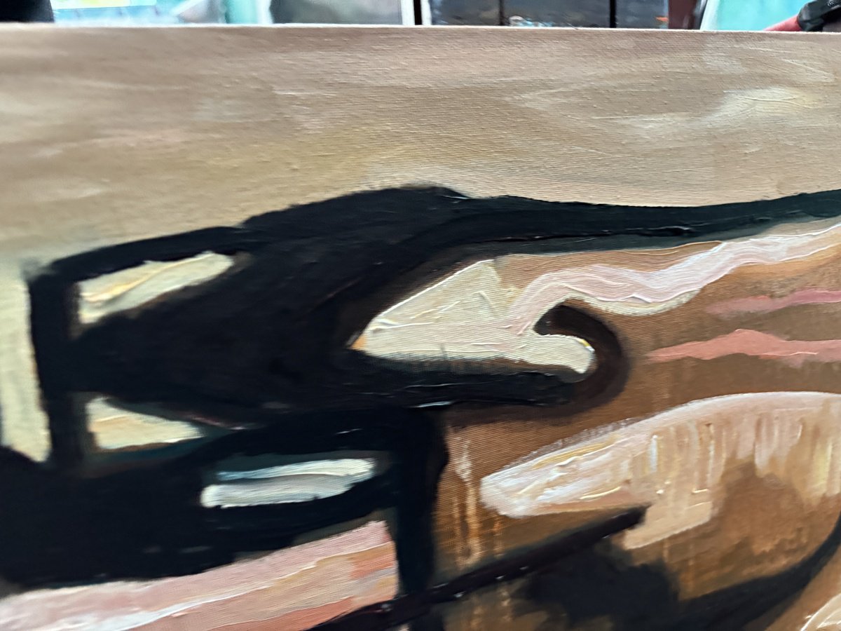 Sunset River - close-up-artwork